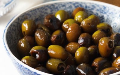 Marinated Almond-Stuffed Olives