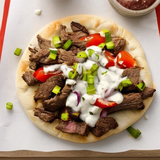 Greek Beef Pitas